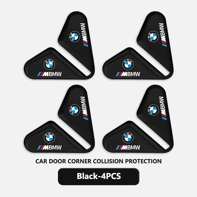 QCSD2 2pcs Car Door Corner Anti-Collision Stickers Protector Cover For BMW Performance X1 M3 M6 F01 F02 E34 E36 E60 F10 F20 X6