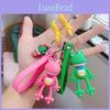 Adorable Creative Cartoon Diy Frog Keychain Silicone Long Legs Key Ring For Kids And Adults