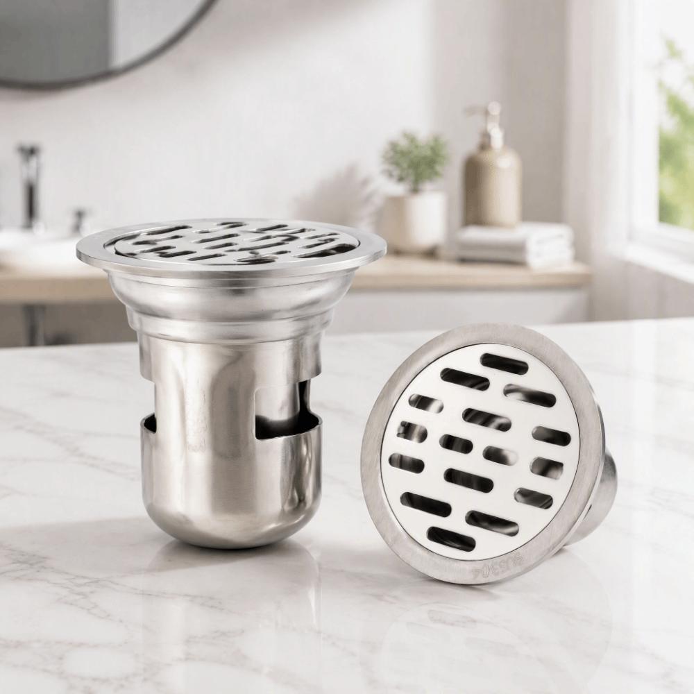 Fits 50mm / 1.97in Pipe Shower Drain 2.95inch Diameter Floor Waste Drain  Floor Drainage
