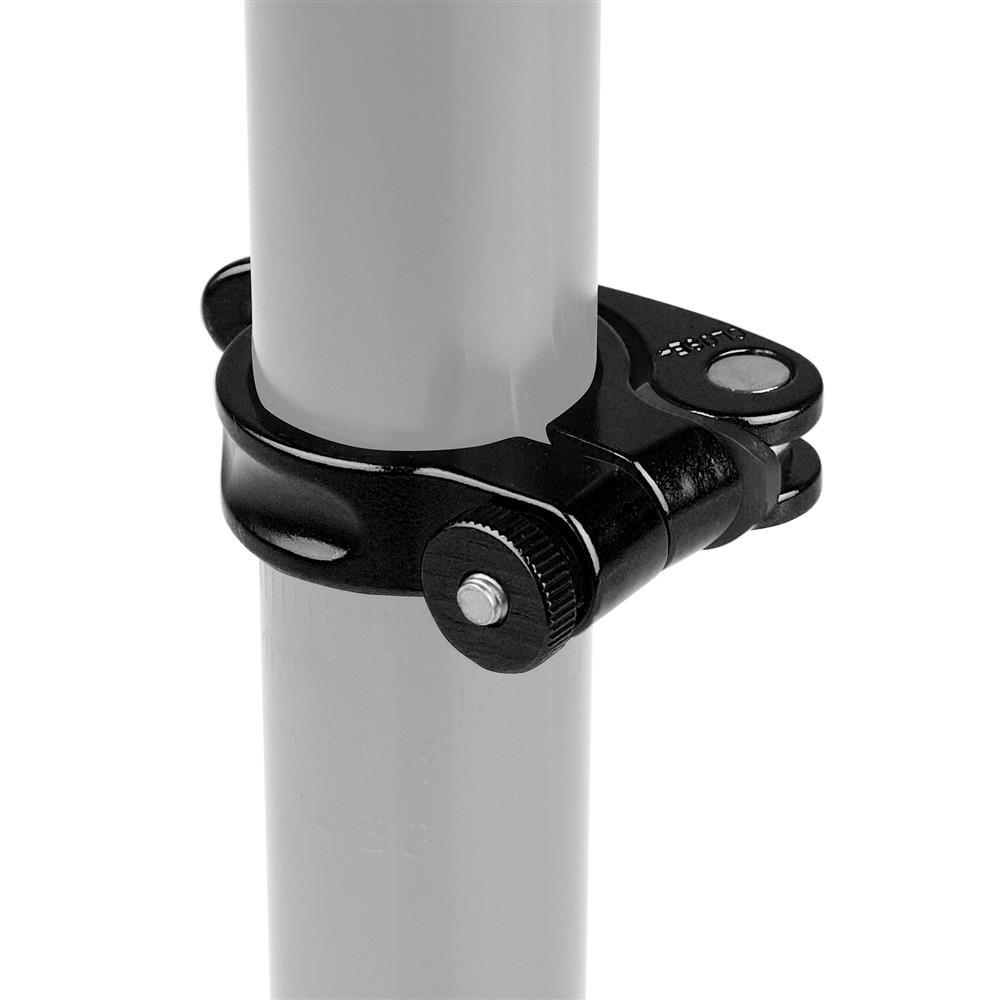 Obejma Podsiodłowa 31,8 Mm, Aluminium, Niebieska Z Zaciskiem