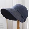 Spring and summer new Japanese UV sunscreen hat shows a small face foldable bucket hat travel hat big