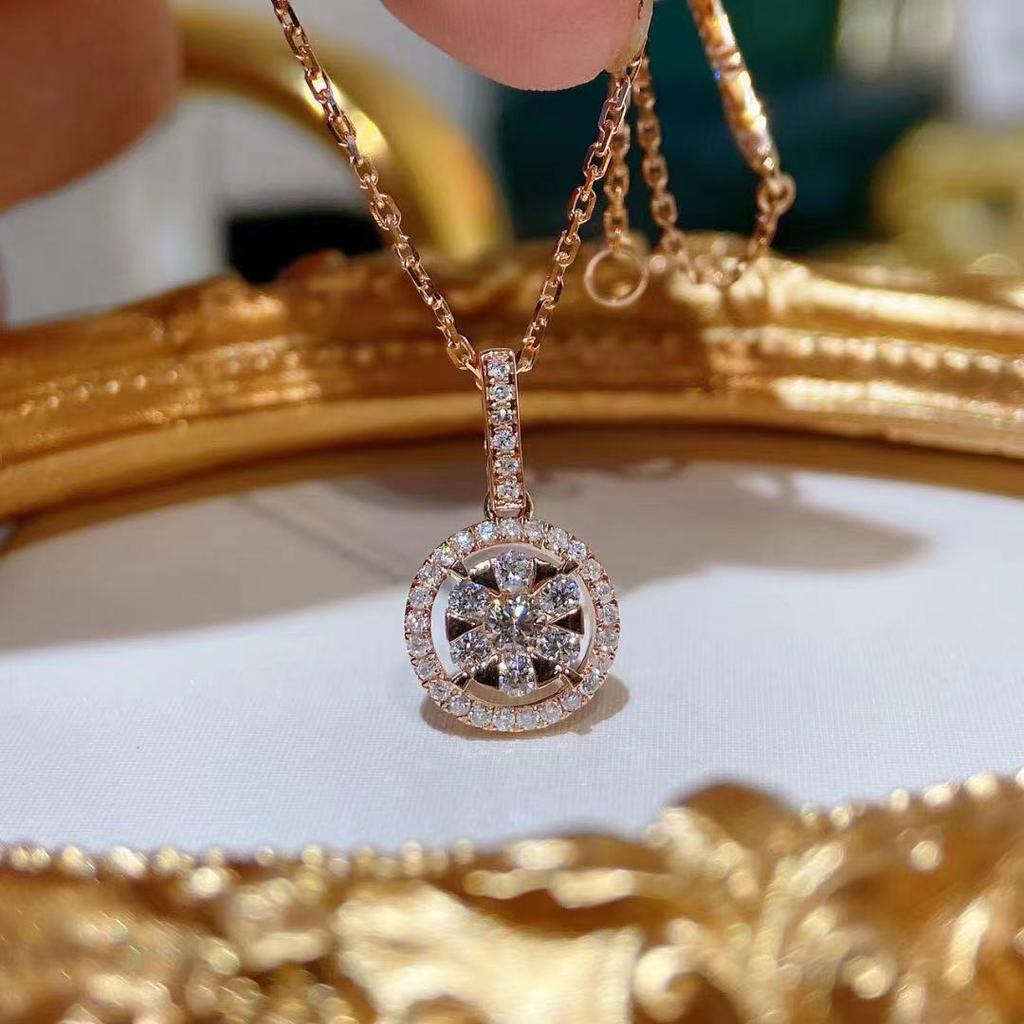 Европейские и американские популярные ожерелья для женщин, продающие комплект из циркона класса ААА с бриллиантами