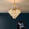 Retro Crystal Chandelier - Luxurious Eye-Protection Lamp for Bedroom, Cloakroom, or Corridor