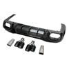 Compatible Rear Lip & Tailpipe for 2019-ON Mercedes-Benz AMG GT63 Brabus Model