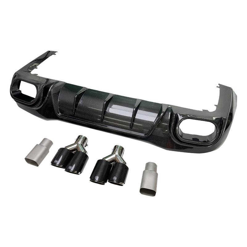 Compatible Rear Lip & Tailpipe for 2019-ON Mercedes-Benz AMG GT63 Brabus Model