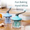 Mini Cream Beater Manual Household Cake Beater Egg Shaker Semi-automatic Small Egg Beater Kitchen Artifact
