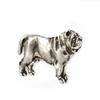 Neapolitan Mastiff, Mastino Napoletano I  - Silver-plated dog brooch, elegant pin, jacket lapel decoration by Art-Dog brand