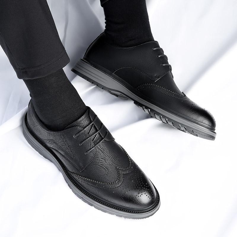 Новые модные мужские туфли-оксфорды ручной работы, нескользящие кожаные туфли-броги, классические деловые туфли для свиданий, туфли для официальных вечеринок