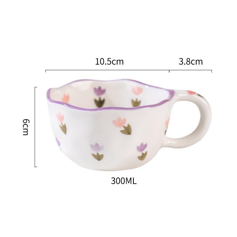 Творческая керамическая кружка в форме сердца и ложки, сжатые вручную, нестандартная чашка для кофе, молока, чая, овсянки, кружка для напитков, кухонная чашка