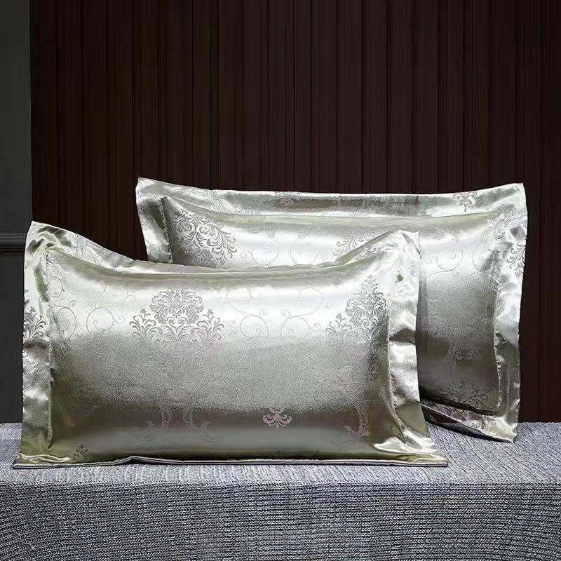 1 пара наволочек-конвертов из атласного жаккарда Tribute, наволочки для взрослых размером 48*74 см, наволочки для комфорта на весну/лето, наволочки без вставок