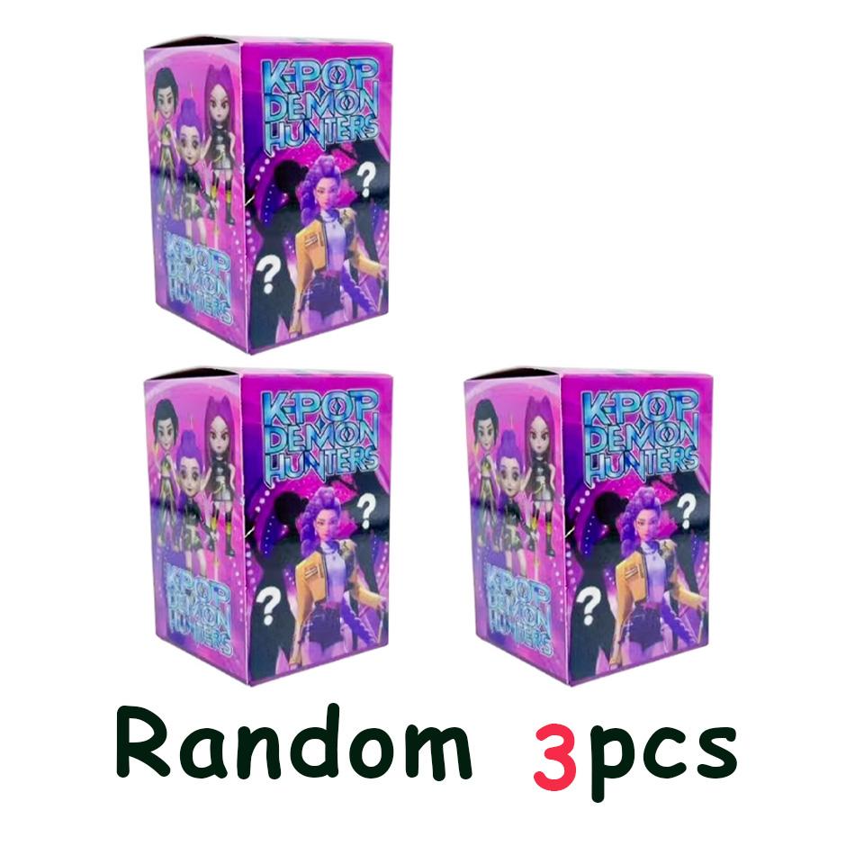 1-6pcs Kpop Demon Hunters Figure Model Toys Cartoon Gaming Peripherals Desk Decoration Collection Figures Model Toys Gifts