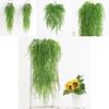 Salix Babylonica Faux Plant Wall Hanging Indoor Decor With Plastic Foliage For Home And Photography