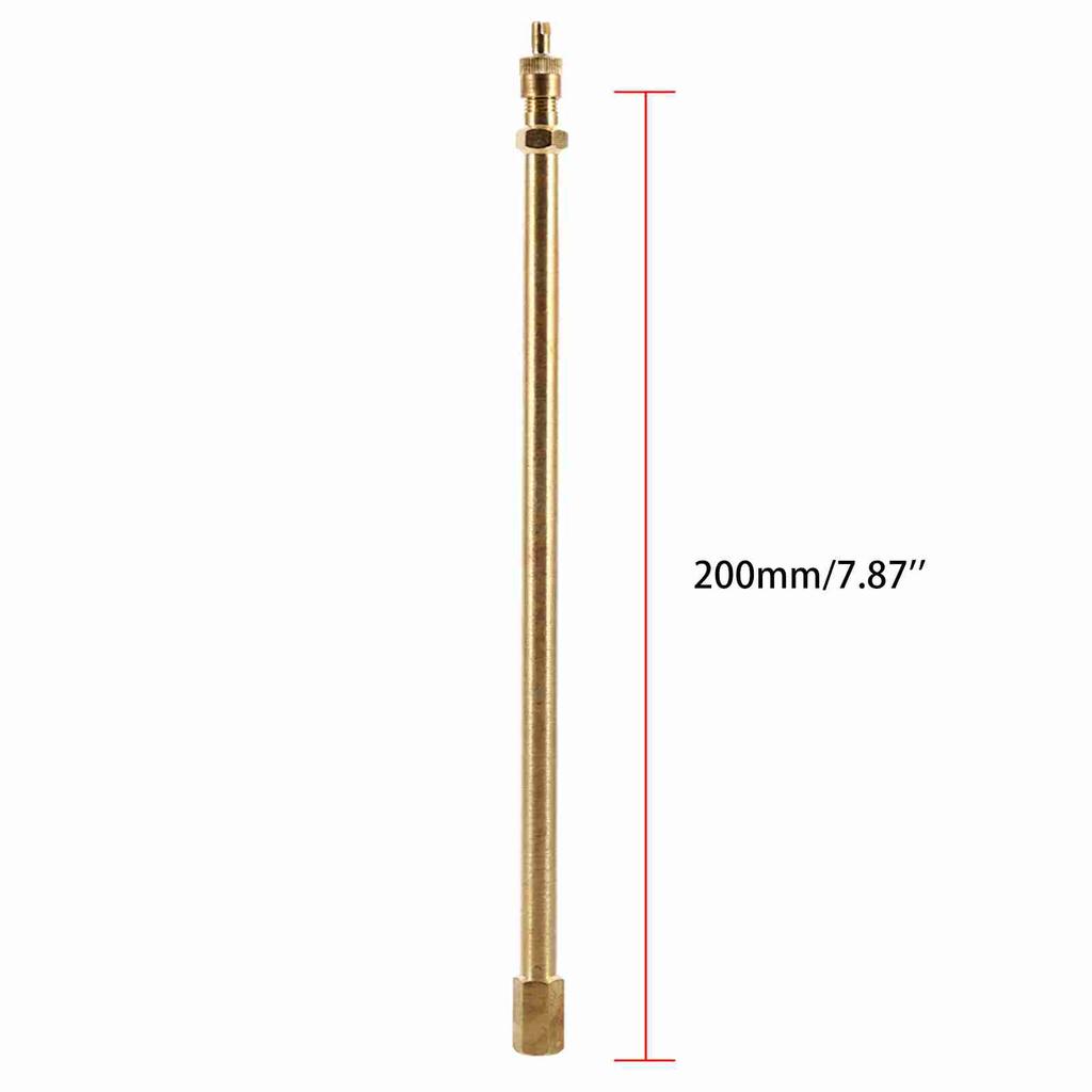 Car Tire Valve Stem Tire Valve Extension Rod Brass Tire Valve Extension Straight Bore for Truck Motorcycle Car 100/140/200mm Valve Stems 1