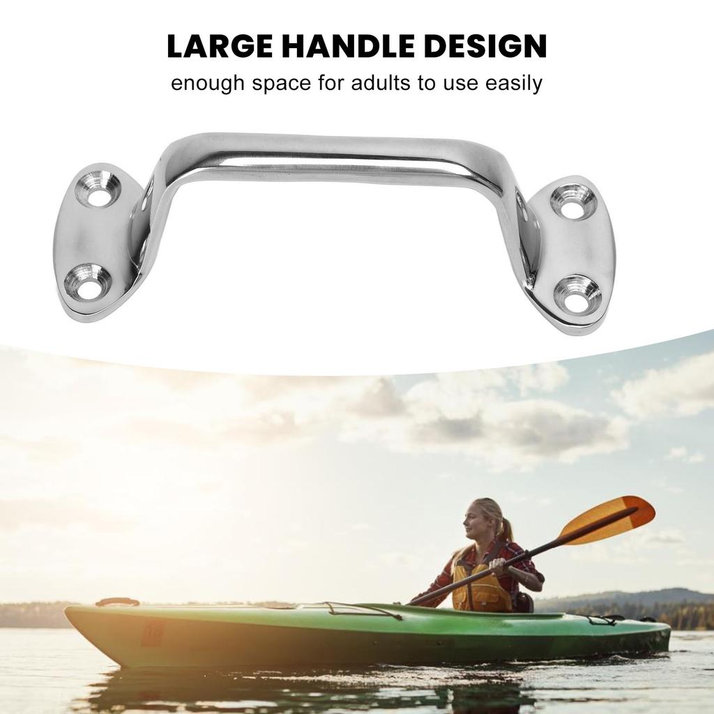 2 PCS Marine Stainless Steel Handle Heavy Duty Kayak Handle Boat Hardware Accessories
