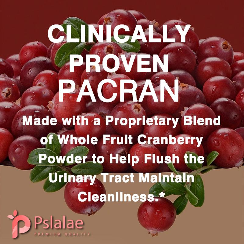 Pslalae - 600mg Cranberry Capsules - Vitamin C - Urinary Health