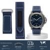 Нейлоновый холщовый ремешок для часов Panerai PAM01118/01661/441 Липкий углеродный волокно Наручный ремешок Большой размер Аксессуары для браслетов 24 мм 26 мм