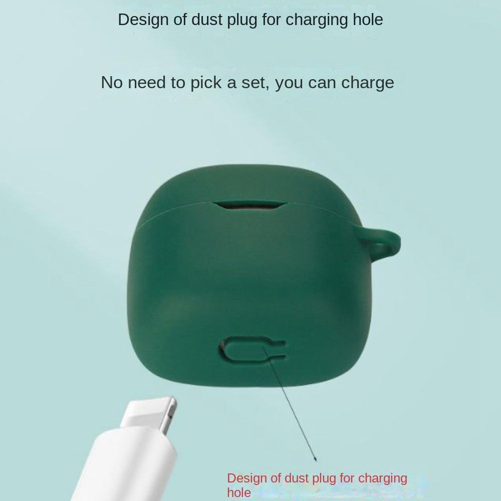 Silicone Earphone Case Soft Earphone Storage Case for JBL TUNE FLEX Home/Travel