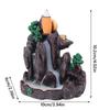 Resin Backflow Incense Burner Mountains River Waterfall Design Waterfall Incense Holder Sandalwood Stand Fragrance Holder