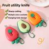 1Pc Cute Mini Strawberry Utility Knife Student Portable Pocket Knife Envelope Express Box Opener Office Stationery Paper Cutter