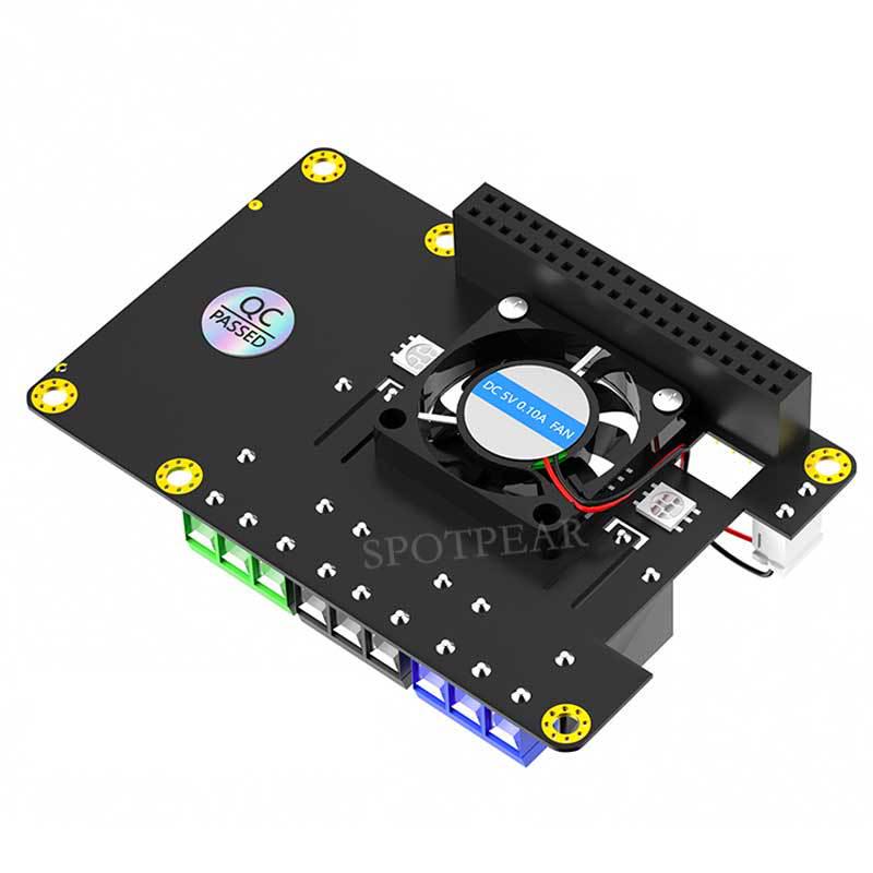 Raspberry Pi 3-канальная релейная плата с вентилятором и RGB-светодиодом