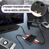 YFFSFDC Двунаправленный стерео аудиопереключатель RCA Hi-Fi AV Звуковой канал 1 вход 2 выхода 2 входа 1 выход Совместим со стерео CD-плеерами RCA Stereo