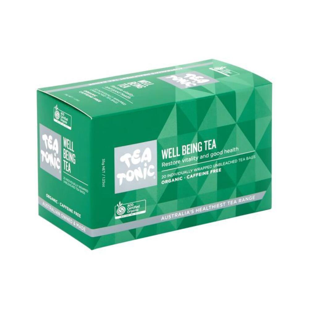 Tea Tonic Organic Well Being Tea X 20 Tea Bags