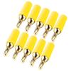 10 PCS Copper Gold Plated Banana Connector Speaker Plug  Connector  Speaker Connection