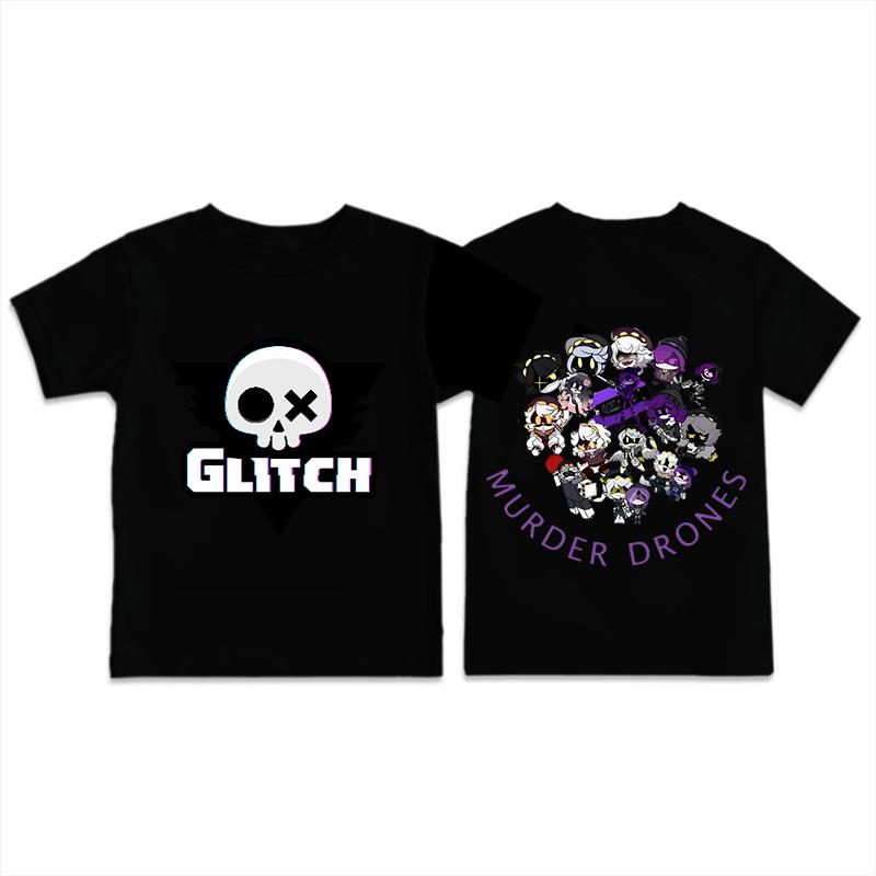 Murder Drones T-shirt Uzi and N Print Casual Kids Short-sleeved Tops Cartoon Anime T Shirts Comfortable Summer Crew Neck T-shirt