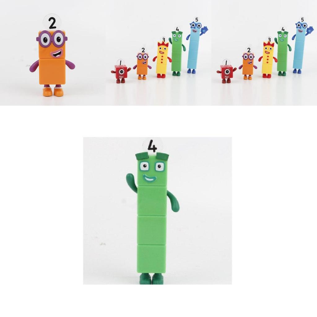Numberblocks Красочные Строительные Блоки Милые Трансформируемые Фигурки Для Детских Игр