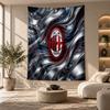 Decorative Tapestry,AC Milan Printed Wall Art, Lightweight Wall Hanging For Bedroom Background