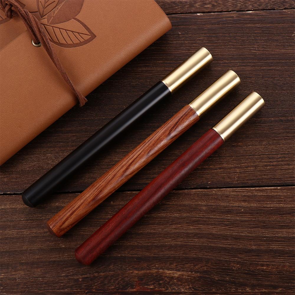Refill Stationery Business Gold Pen Wood Rollerball Pen Roller Ball Pen Brass Pen Metal Gel Pen