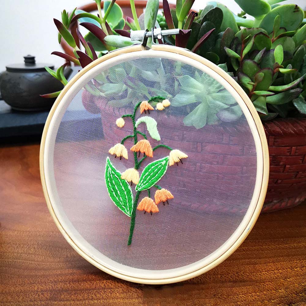 Нить Орнамент Швейные аксессуары Набор для вышивки крестом Пяльцы для вышивания Игла Дырокол Цветочная вышивка