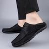 Модная мужская обувь из коричневой кожи, Модная формальная мужская обувь, Мокасины, Итальянская дышащая мужская обувь для вождения, Черная, Большой размер 38-47