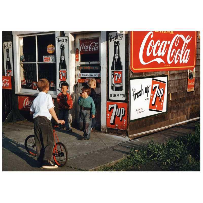 Vintage Coca-Cola Bar Cafe Decorative Poster – Nostalgic Retro Kraft Paper