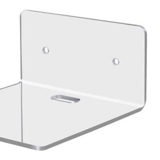 4 шт. L-образная акриловая плавающая полка, настенная стойка, прочная, несущая нагрузку, гладкий край, легко устанавливается, прозрачная