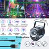 3-в-1 Праздничные огни Диско-шар Освещение для диджеев Диско Освещение сцены Стробоскопы со звуковым управлением Рождественская свадьба Домашний декор