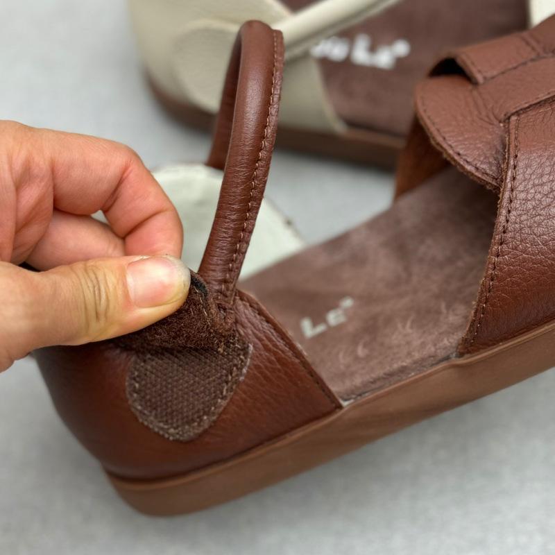 Johnature Туфли ручной работы из натуральной кожи, плетеные, с круглым носком, на мягкой подошве, повседневные женские сандалии из коровьей кожи на плоской подошве