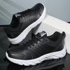 Fashion Black Sneakers for Men High Quality Casual Sneakers Autumn Winter Leisure Outdoor Non-slip Male Artificial Leather Sports Shoes