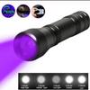 6000LM УФ-фонарик Мини-светодиодный фонарик Фиолетовый свет УФ-вспышка с зумом
