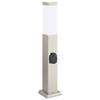 Bollard Light with Socket 50 cm Stainless Steel IP44