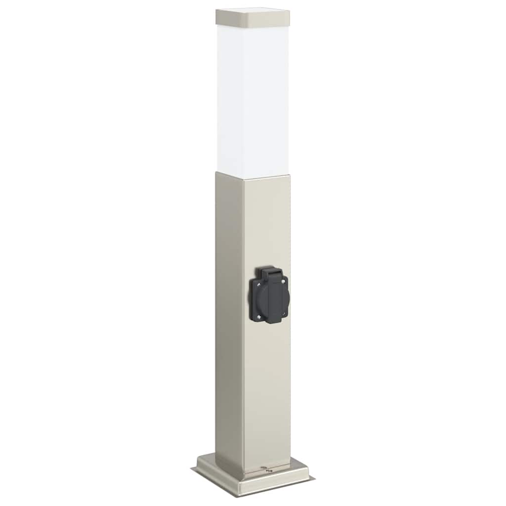 Bollard Light with Socket 50 cm Stainless Steel IP44