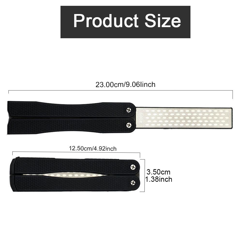 Алмазная точилка для ножей 400/600 грит Двусторонняя точилка для ножей, топоров, сверл, карманных складных ножей, садовых инструментов