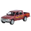 1/32 Toyota Hilux Внедорожный пикап Сплав Металл Литой Модель Транспортного средства Миниатюра Звук и Свет Коллекция Подарок Детская Игрушка