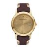 Burberry BU9017 Ladies Watch The City Check Gold Case
