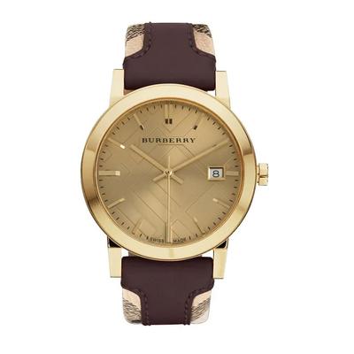 Женские часы Burberry BU9017 The City Check в золотом корпусе