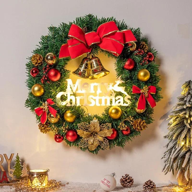 2025 Рождественские украшения, аксессуары для гирлянд, Веселый рождественский ночник, трехмерные буквы, светодиодные лампы