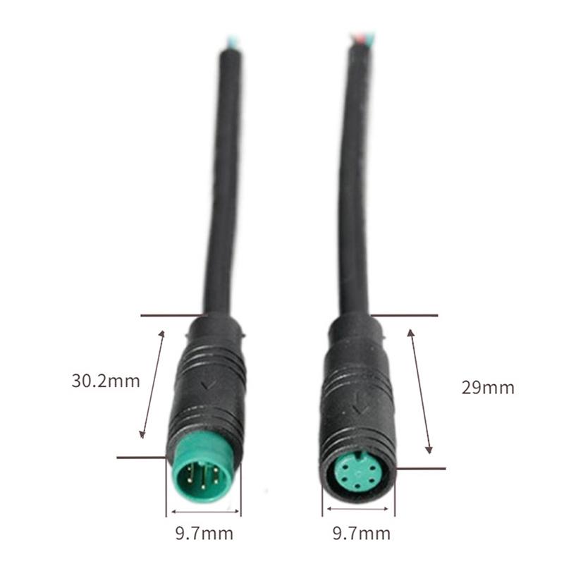 Аксессуары для электровелосипедов Дополнительный кабель Водонепроницаемый разъем Дисплей Pin Base Разъем 2/3/4/5/6Pin Кабель