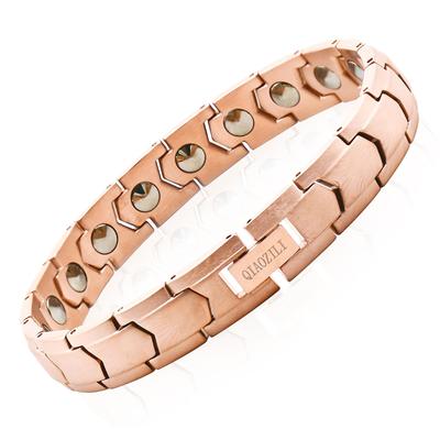 Браслет из чистого германия, черный магнитный браслет, браслет из нержавеющей стали с гематитом, подарок на день рождения, в комплекте подарочная коробка, размер регулируется, золото, германий