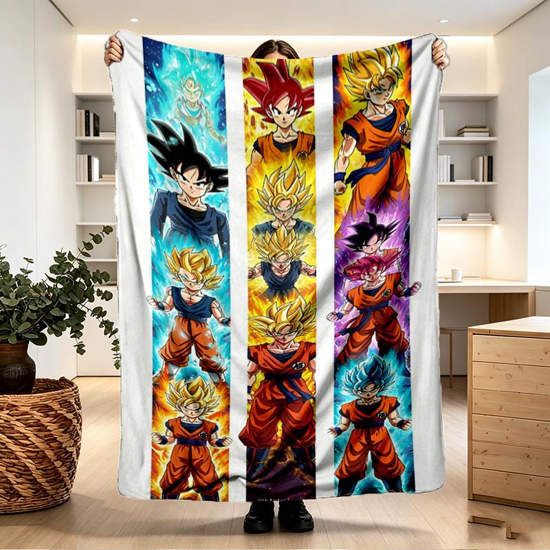 DRAGON BALL Print Blanket - Soft & Comfortable, for Bedroom, Travel, Sofa, Home Decoration - Birthday Christmas Gift for Friend