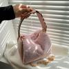 Модная сумка через плечо из искусственного меха для женщин, мягкая плюшевая сумка-цилиндр, женская дизайнерская однотонная сумка, роскошная зимняя женская сумка-тоут